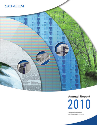 Thumbnail SCREEN Holdings Annual Report 2010