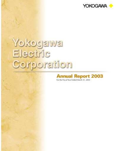 Vorschaubild Yokogawa Electric Corporation Jahresbericht 2003