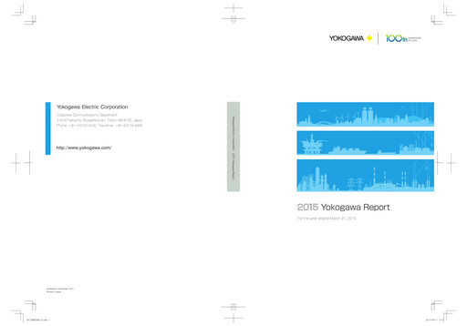 Vorschaubild Yokogawa Electric Corporation Jahresbericht 2015