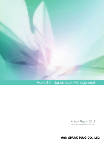 Miniature Niterra Rapport annuel 2012