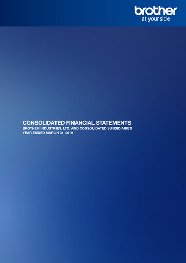 Thumbnail Brother Industries Financial Statement 2019