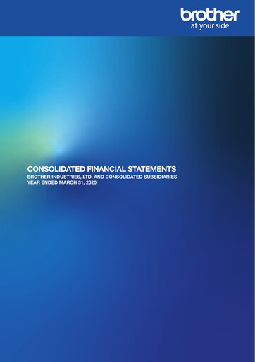 Thumbnail Brother Industries Financial Statement 2020