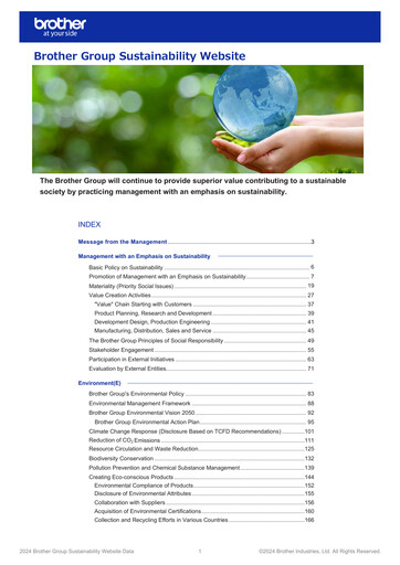 Thumbnail Brother Industries Sustainability Report 2024