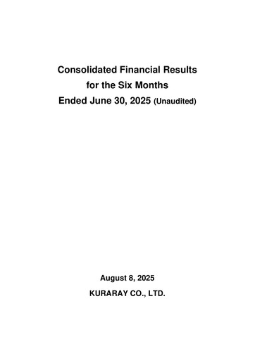 Thumbnail Kuraray Co., Ltd. Half-year Report 2025-h1