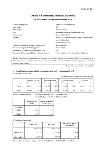Thumbnail Nomura Real Estate Holdings Half-year Report 2013-h1