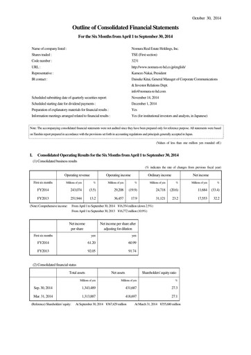 Thumbnail Nomura Real Estate Holdings Half-year Report 2014-h1