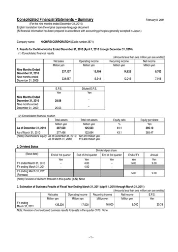 Thumbnail Nichirei Corporation Quarterly Report 2011-q3