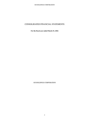 Vorschaubild Oji Holdings Finanzmitteilung fy2015