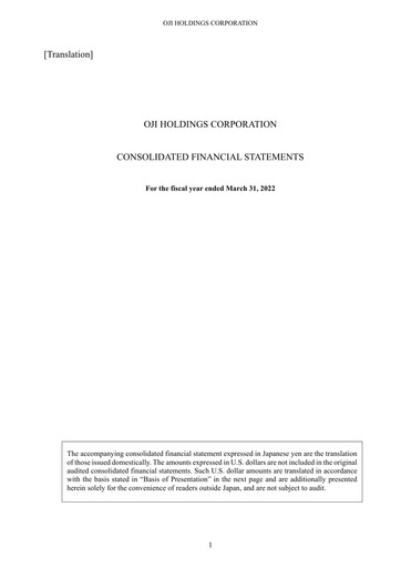 Vorschaubild Oji Holdings Finanzmitteilung fy2021