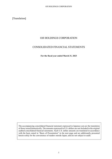 Vorschaubild Oji Holdings Finanzmitteilung fy2022