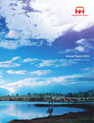 Miniature NH Foods (Nipponham) Rapport annuel 2014