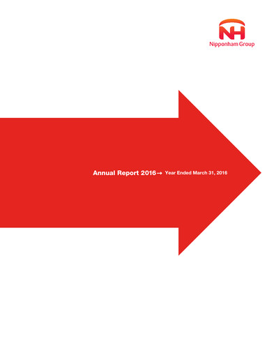 Miniature NH Foods (Nipponham) Rapport annuel 2016