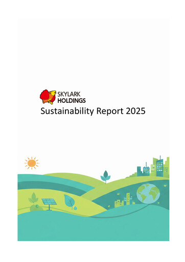 Miniature Skylark Holdings Rapport de durabilité 2025