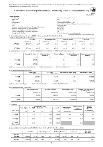 Thumbnail BIPROGY Financial Statement fy2011
