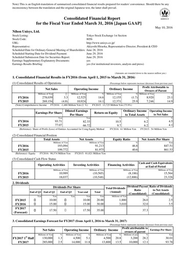 Thumbnail BIPROGY Financial Statement fy2016