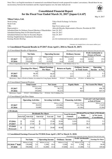 Thumbnail BIPROGY Financial Statement fy2017