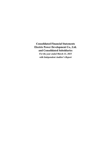 Thumbnail J-POWER (Electric Power Development) Financial Statement fy2024
