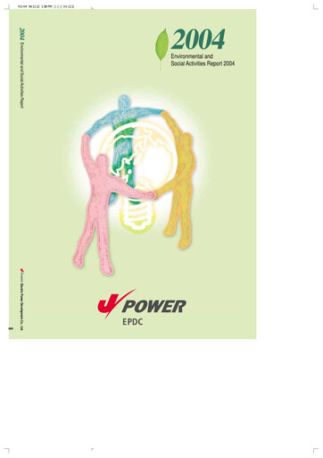 Thumbnail J-POWER (Electric Power Development) Sustainability Report 2004
