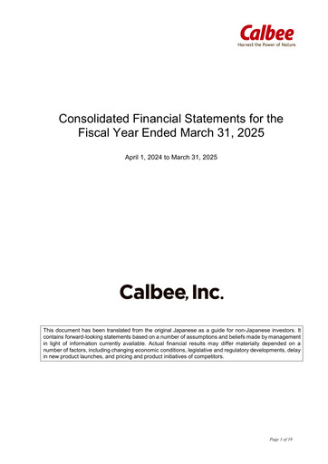 Miniature Calbee, Inc. Rapport financier 2025