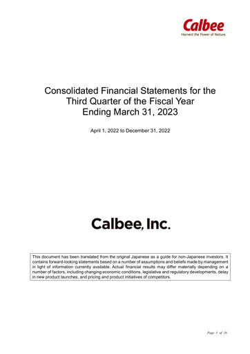 Miniature Calbee, Inc. Rapport trimestriel 2023-q3