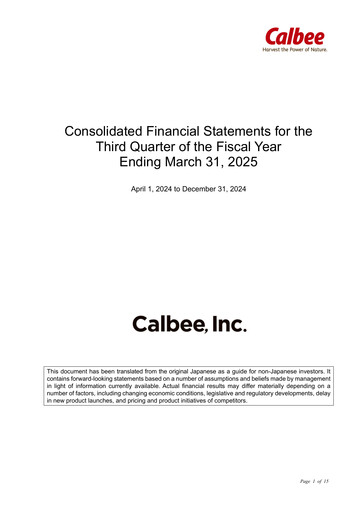 Miniature Calbee, Inc. Rapport trimestriel 2025-q3