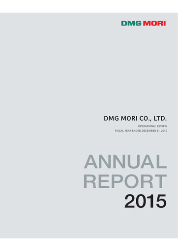 Thumbnail DMG Mori Annual Report 2015