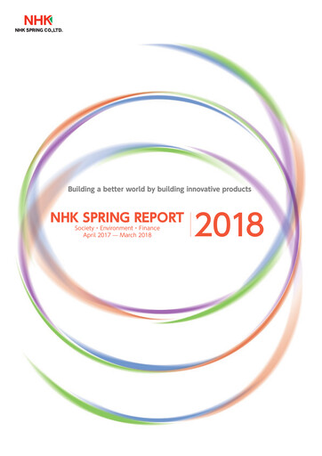Thumbnail NHK Spring Sustainability Report 2018