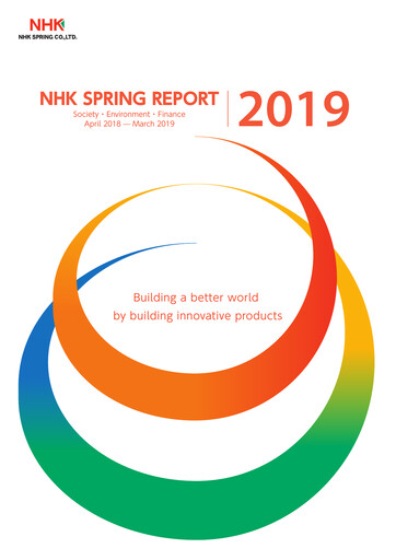 Thumbnail NHK Spring Sustainability Report 2019