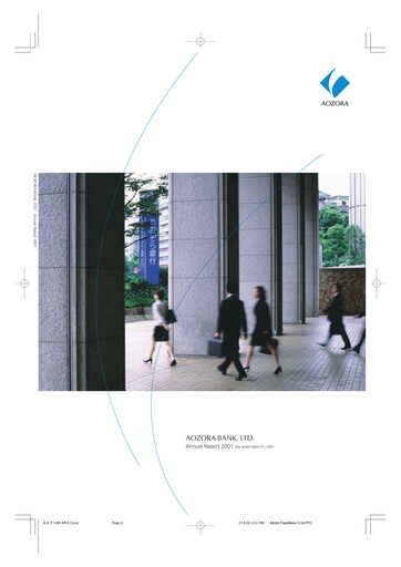 Thumbnail Aozora Bank Annual Report 2001