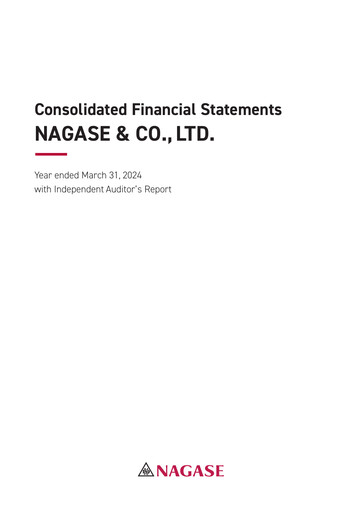 Thumbnail Nagase & Co. Financial Statement fy2024