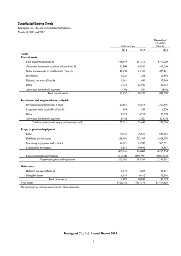 Thumbnail Kamigumi Financial Statement 2013