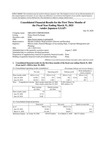 Thumbnail Organo Corporation Quarterly Report 2021-q1