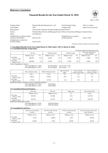 Thumbnail Takasago Thermal Engineering Financial Statement fy2017