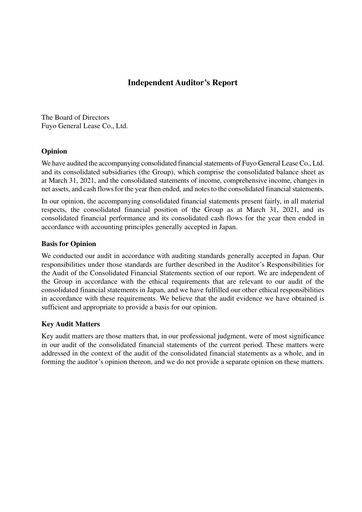 Thumbnail Fuyo General Lease Financial Statement fy2020