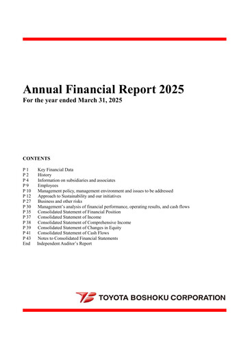 Vorschaubild Toyota Boshoku Corporation Finanzbericht 2025