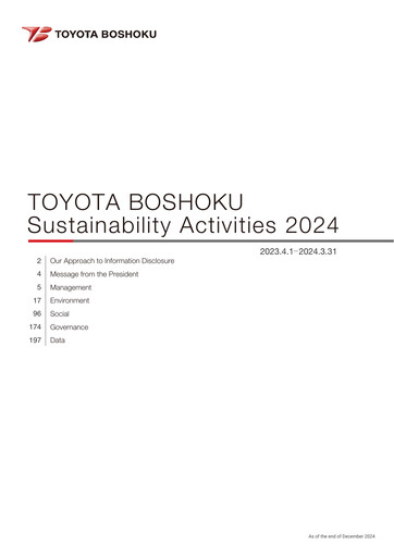 Thumbnail Toyota Boshoku Corporation Sustainability Report 2023-2024