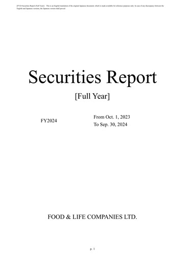 Vorschaubild Food & Life Companies Finanzbericht fy2024