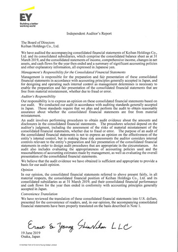 Thumbnail Keihan Holdings Financial Statement fy2019