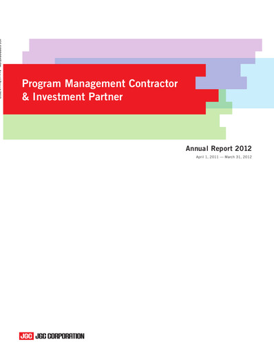 Thumbnail JGC Holdings Annual Report 2012
