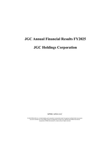 Thumbnail JGC Holdings Financial Report 2025