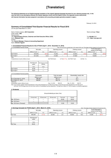 Thumbnail JGC Holdings Quarterly Report 2018-q3