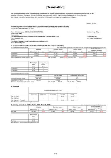 Thumbnail JGC Holdings Quarterly Report 2019-q3