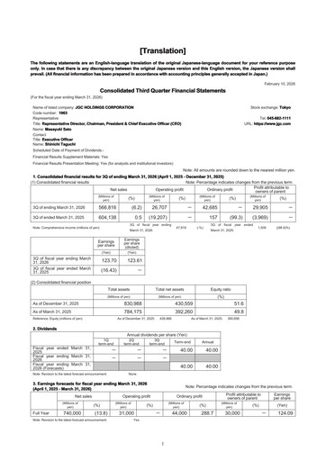 Thumbnail JGC Holdings Quarterly Report 2025-q3