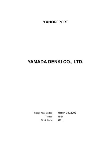 Thumbnail Yamada Holdings Annual Report 2009