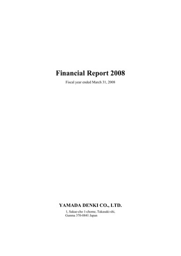 Thumbnail Yamada Holdings Financial Statement fy2008
