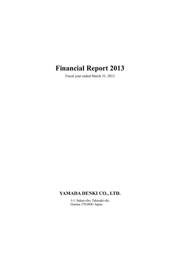 Thumbnail Yamada Holdings Financial Statement fy2013
