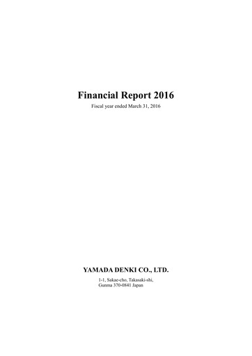 Thumbnail Yamada Holdings Financial Statement fy2016