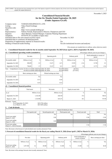 Thumbnail Yamada Holdings Half-year Report 2026-h1