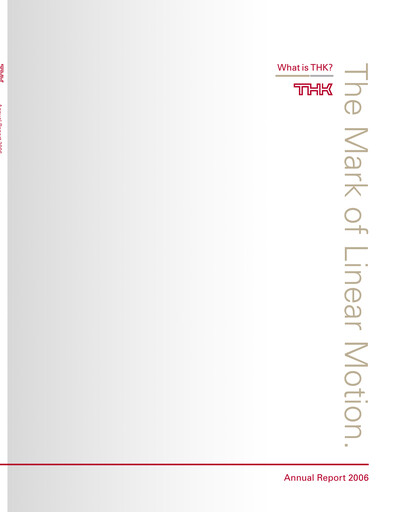 Thumbnail THK Co. Annual Report 2006