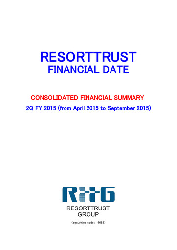 Vorschaubild Resorttrust Halbjahresbericht 2015-h1